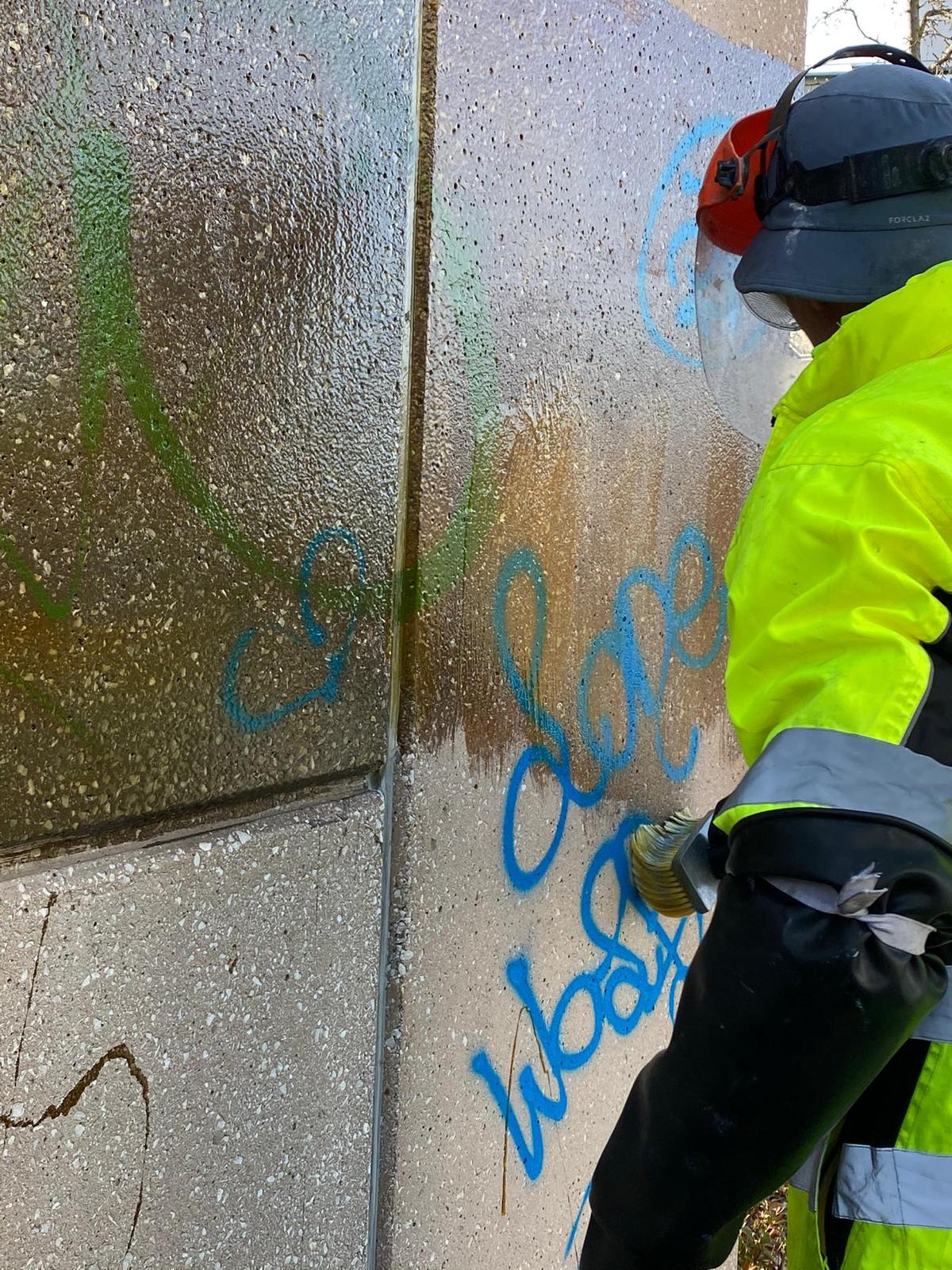 Élimination de graffiti - Exemple 14