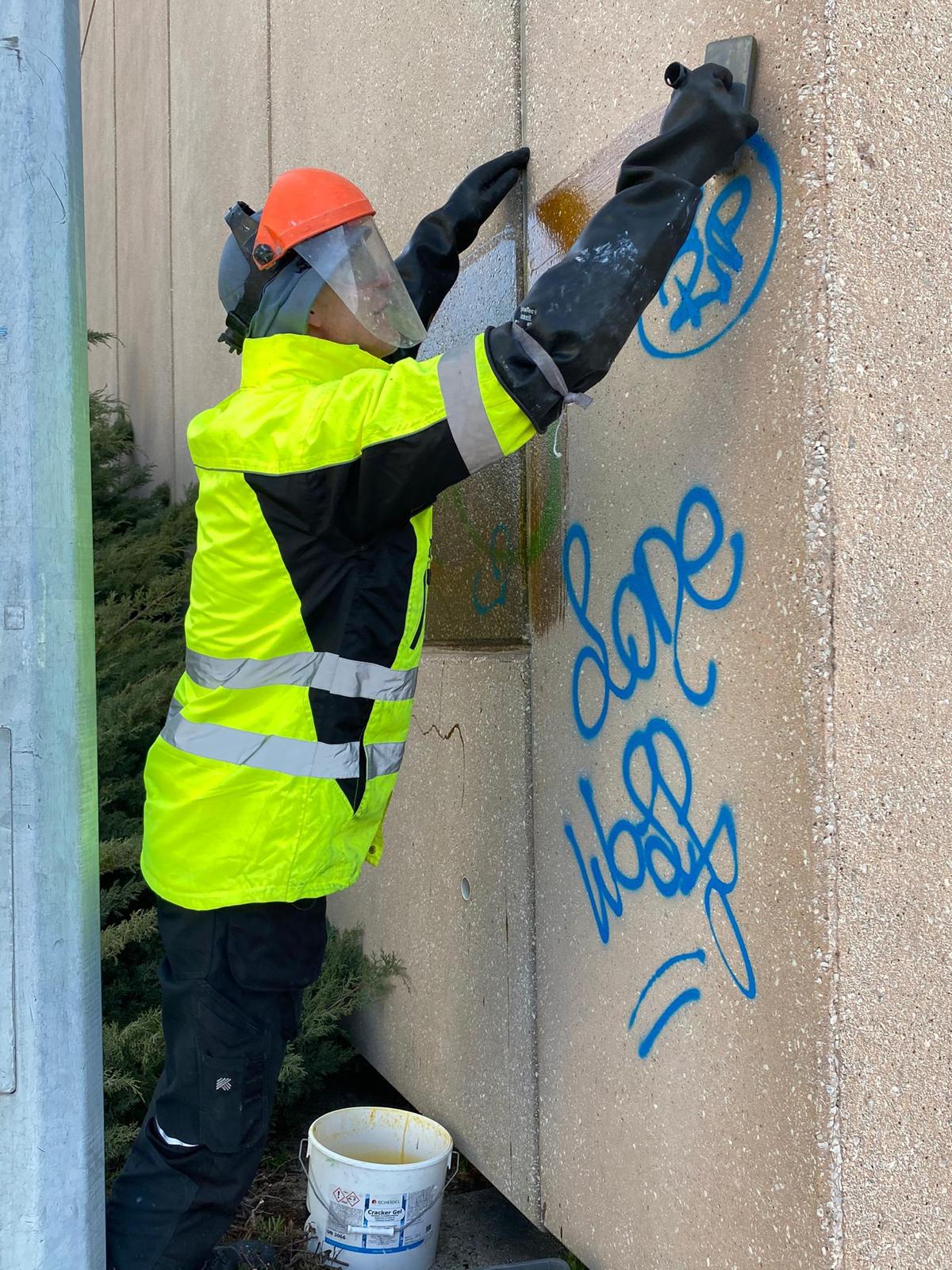 Élimination de graffiti - Exemple 15