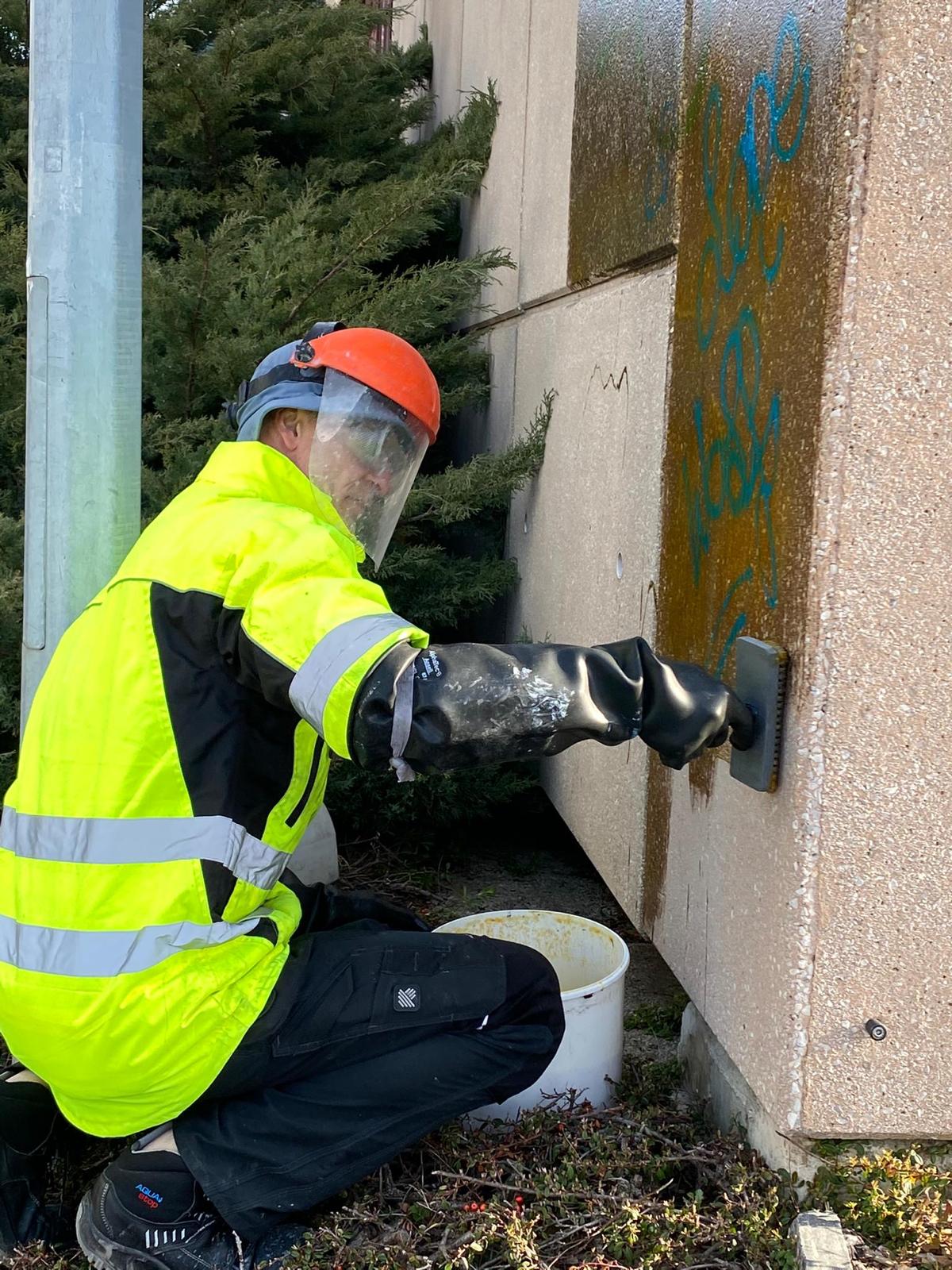 Élimination de graffiti - Exemple 17