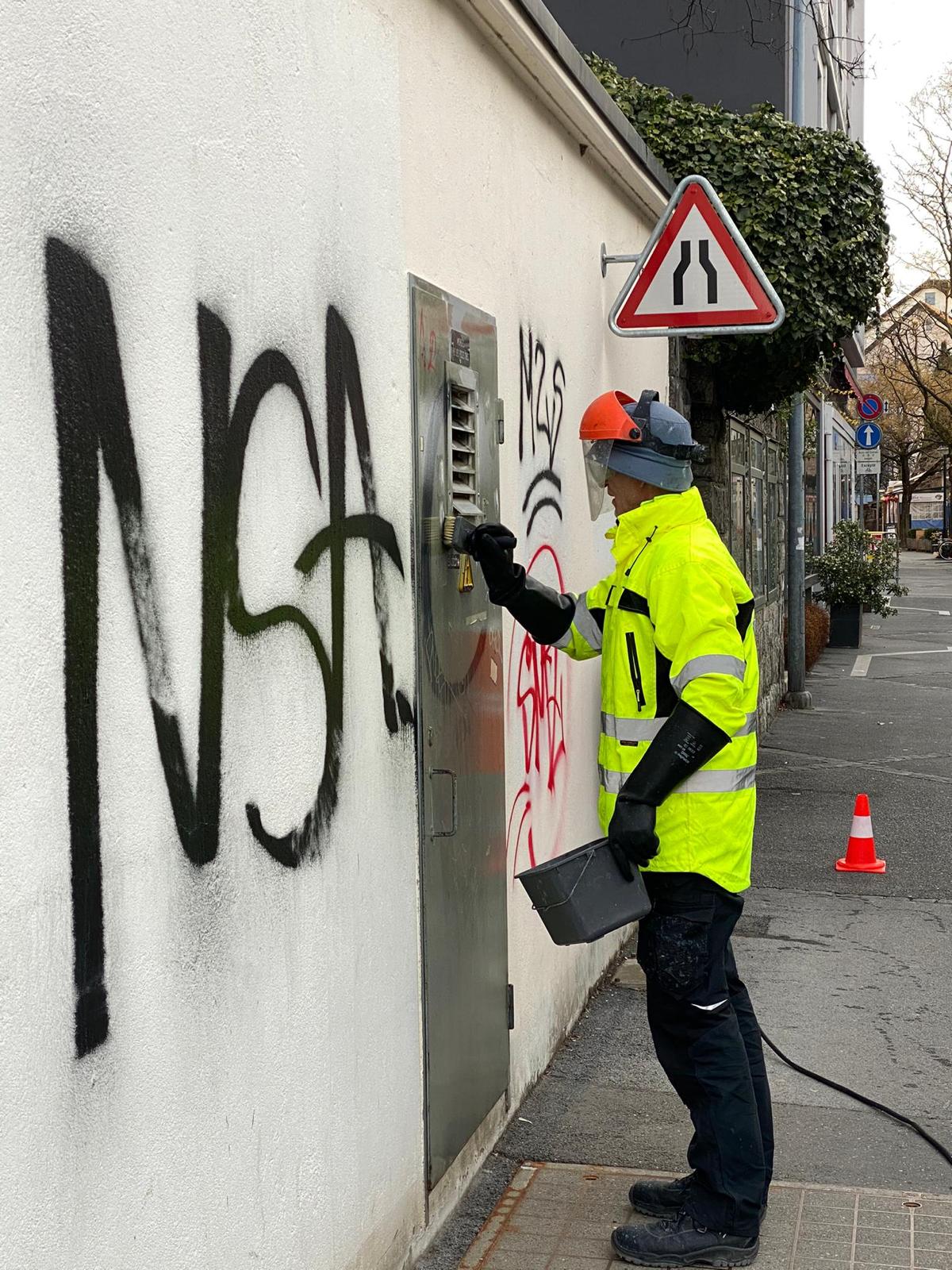 Élimination de graffiti - Exemple 2