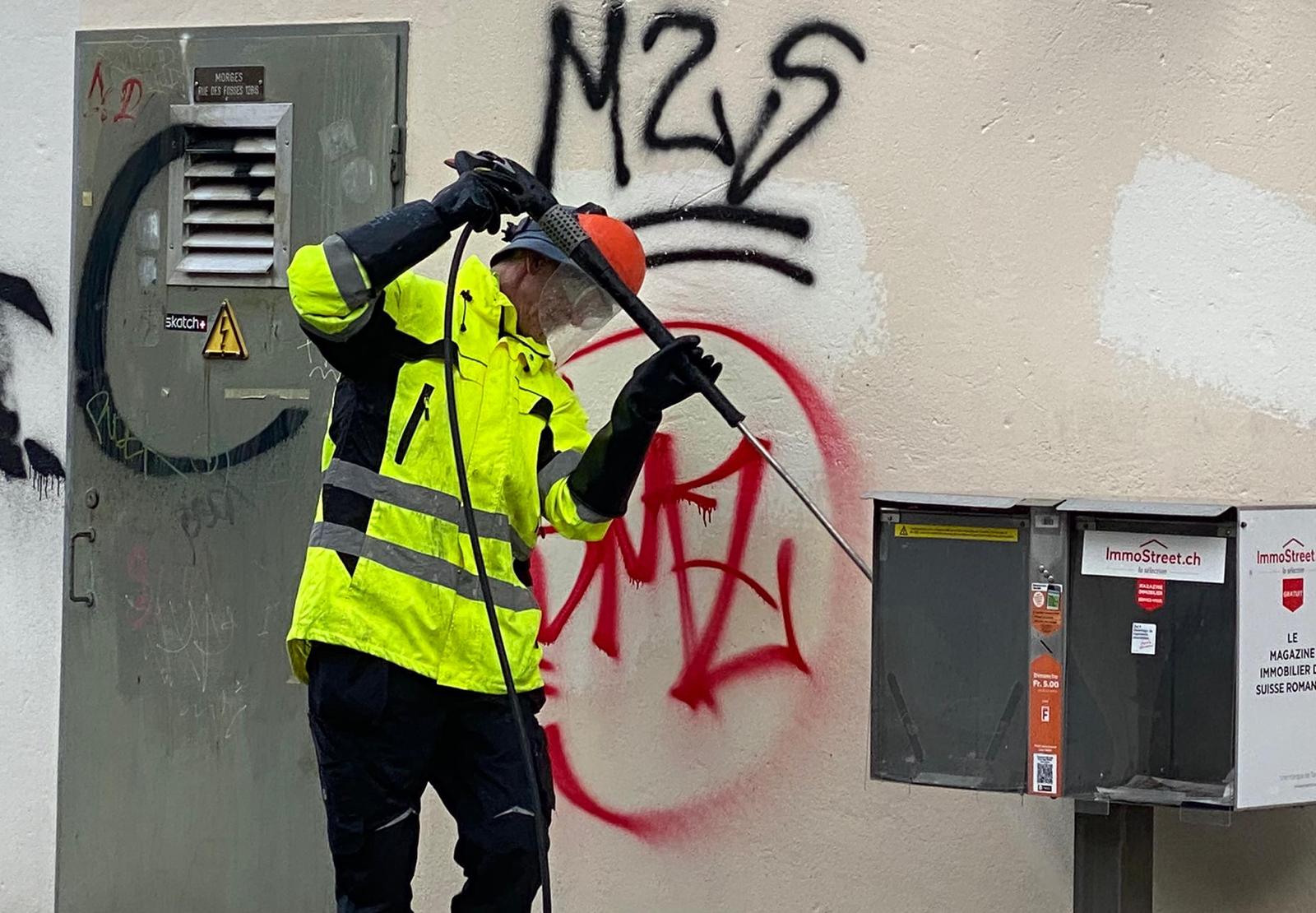 Élimination de graffiti - Exemple 3