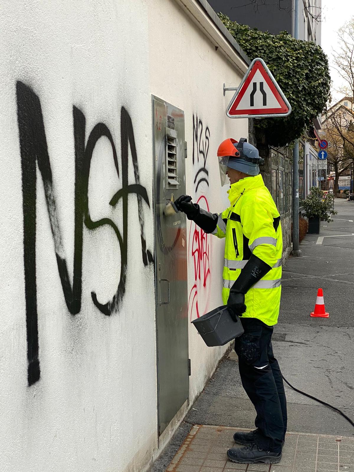 Élimination de graffiti - Exemple 4