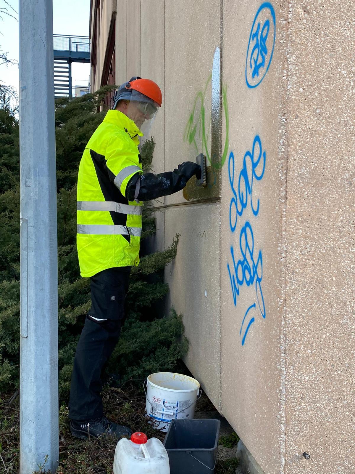 Élimination de graffiti - Exemple 8