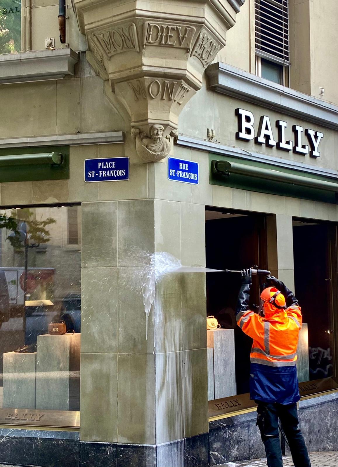 Pose de protection anti-graffiti - Exemple 5