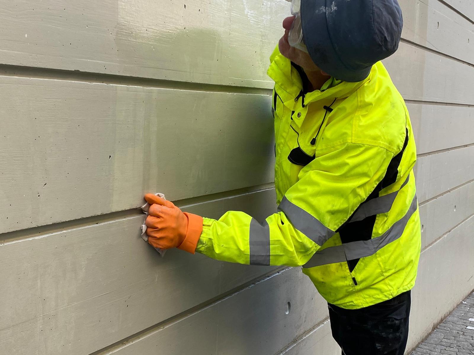 Pose de protection anti-graffiti - Exemple 3